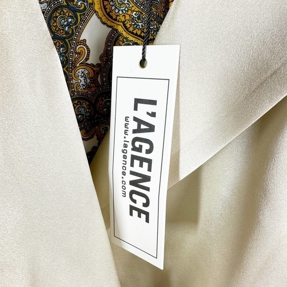 L'Agence Taryn Double Breasted Blazer Champagne Size 2 - Picture 6 of 14